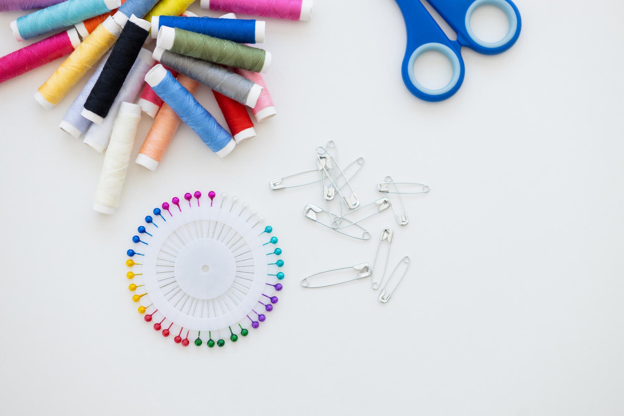 set of embroidered product samples